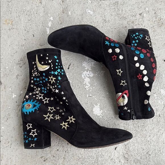 Valentino Garavani embroidered ankle boots